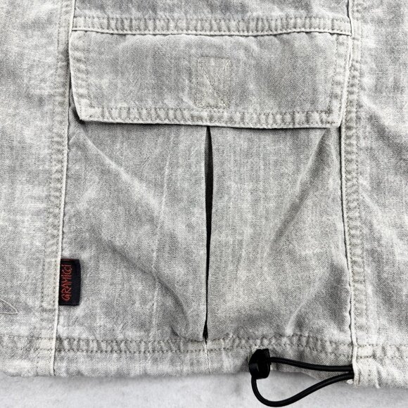 VTG Gramicci Cargo Shorts Men’s Large Gray Baggy Nylon USA Made Climbing Outdoor - Picture 10 of 16